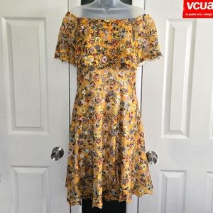 Floral Yellow Spring Dress